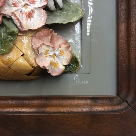 Hume's Ozark Originals Wood Framed Dried Flower in Basket Hanging Wall Art - Picture 8 of 14